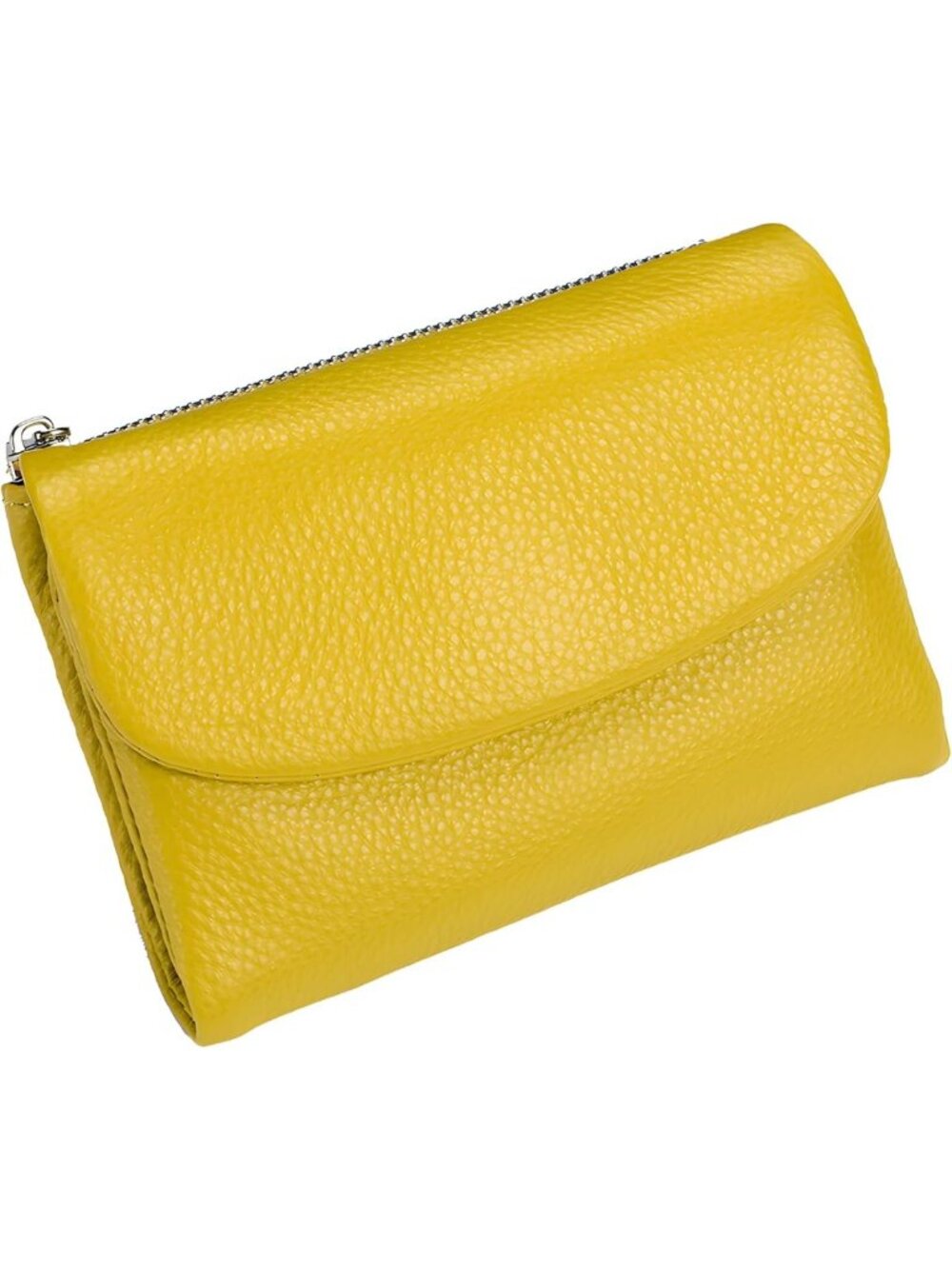 Unisex Genuine Leather Wallet - Compact Coin & Card Holder Clutch, 5.3in